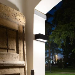 Applique da esterno ap falco ondaluce grigio