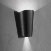 Applique da esterno ap pic ondaluce nera led 4000k