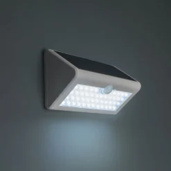 Applique da esterno bianco solare sensore di movimento 6w 6000k vivida