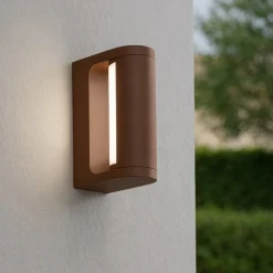 Applique da esterno corten moderna orientabile perenz orienta