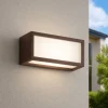 Applique da esterno corten moderna rettangolare isyluce deco