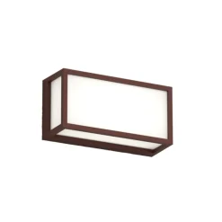 Applique da esterno corten rettangolare top light osaka