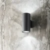 Applique da esterno doppio fascio ip65 antracite perenz quarando