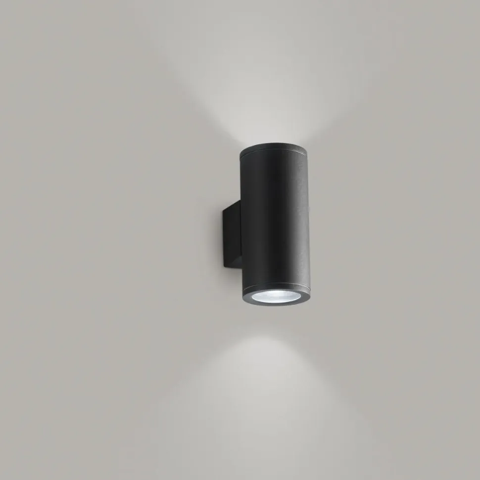 Applique da esterno doppio fascio ip65 antracite perenz quarando
