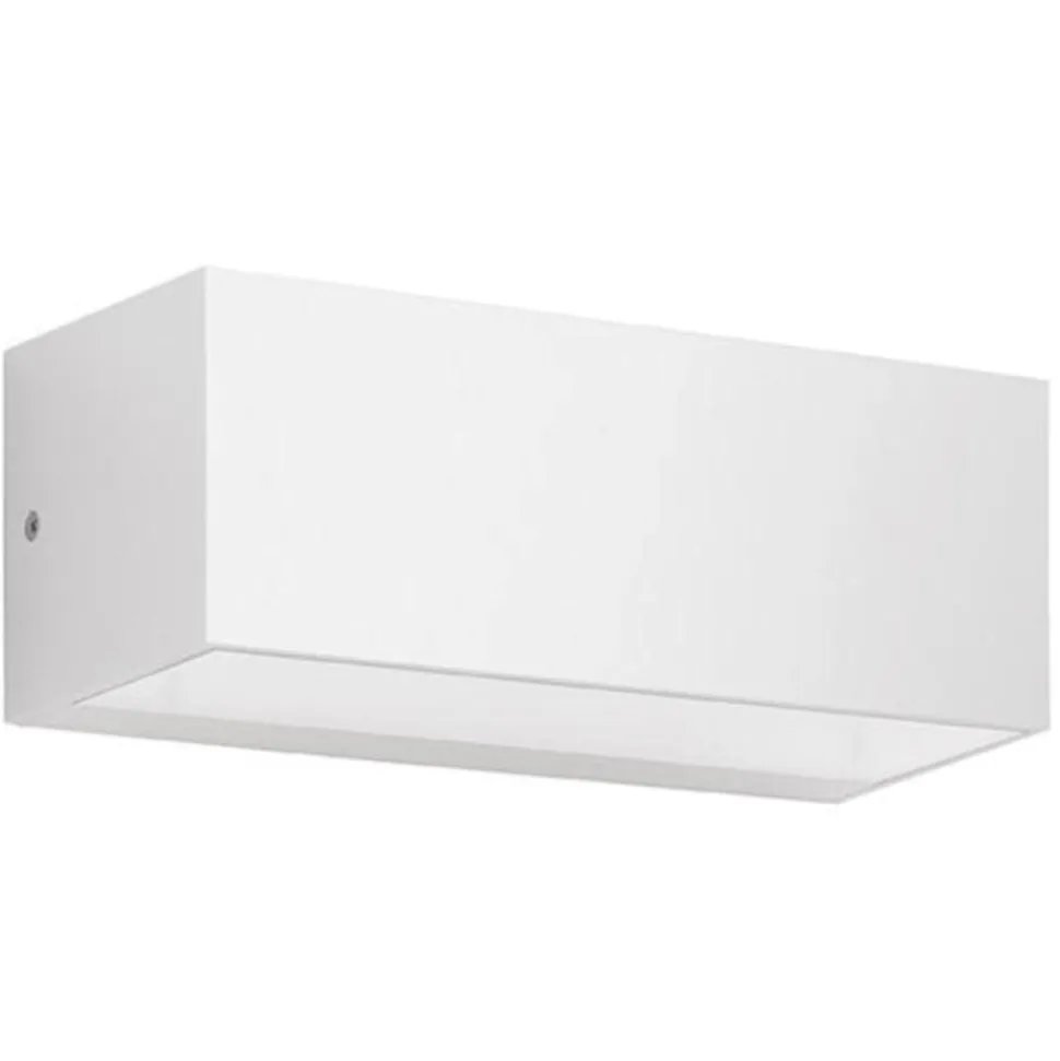 Applique da esterno falco led 4000k 12w rettangolare moderna