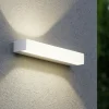 Applique da esterno kioo led 28w 3000k alluminio anodizzato linea light