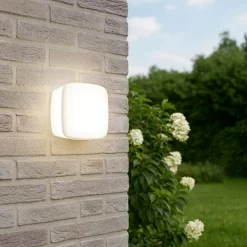 Applique da esterno led 3000k bianca ip65 linea light miniwhite