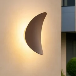 Applique da esterno led 3000k ip65 marrone linea light alba