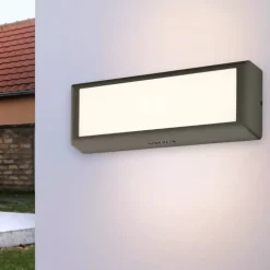 Applique da esterno led 12w 4000k antracite isyluce