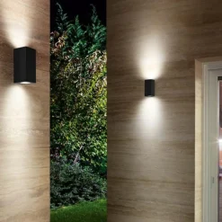 Applique da esterno moderno antracite quadrato isyluce