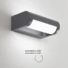 Applique da esterno moderno orientabile led 12w 3000k orienta perenz