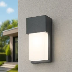 Applique da esterno moderno grigio antracite isyluce
