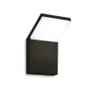 Applique da esterno nera ondaluce ninja moderna led 20w 4000k ip65