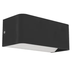 Applique da esterno nero led rgb 2700k a 6500k dimmerabile controllo remoto app eglo sania-z