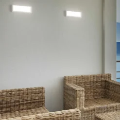 Applique da esterno rettangolare led 12w 3000k antracite isyluce