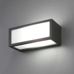 Applique da esterno rettangolare r7s antracite isyluce