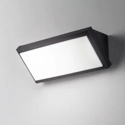 Applique da esterno 12w 4000k anti corrosione antracite isyluce