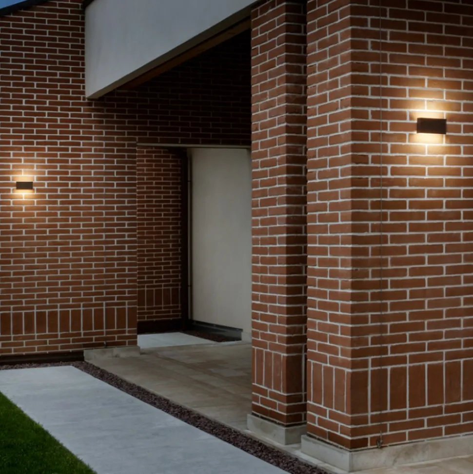 Applique da esterno 12w 4000k bianca moderna isyluce fp