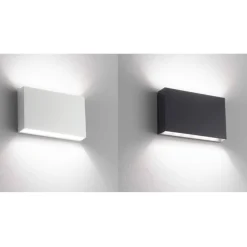 Applique per esterno 12w 4000k cover bianco antracite