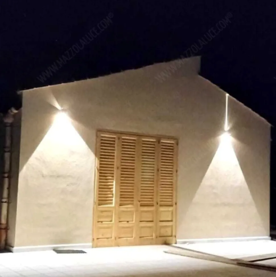 Applique 20w 4000k antracite per esterno cubo xl moderna