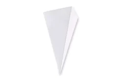 Applique angolare di gesso ceramica verniciabile bianca per angolo parete