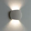 Applique a parete di cemento grigio design moderno tondo