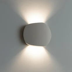 Applique a parete di cemento grigio design moderno tondo