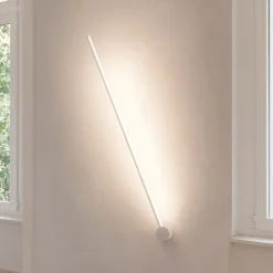 Applique bacchetta moderna bianca led 23w 3000k per interni