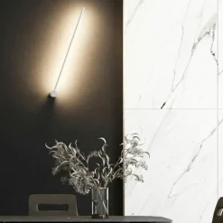 Applique bacchetta moderna bianca led 23w 3000k per interni