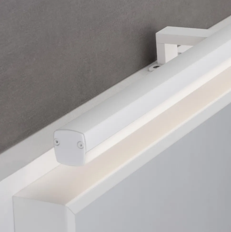 Applique bagni bianco per specchio fissaggio clip 18w 3000k