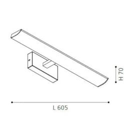 Applique bagni cromato per specchio 9w 3000k eglo tabiano