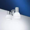 Applique bagni cromo aggancio per specchio eglo sticker