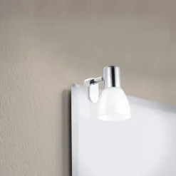 Applique bagni cromo aggancio per specchio eglo sticker