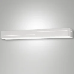 Applique bianca da parete bunny fabas luce moderna led 24w 3000k