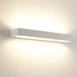 Applique bianca da parete led 40w 3000k moderna biemissione