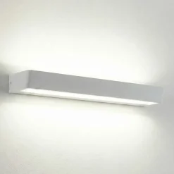 Applique bianca da parete led 40w 4000k design moderna