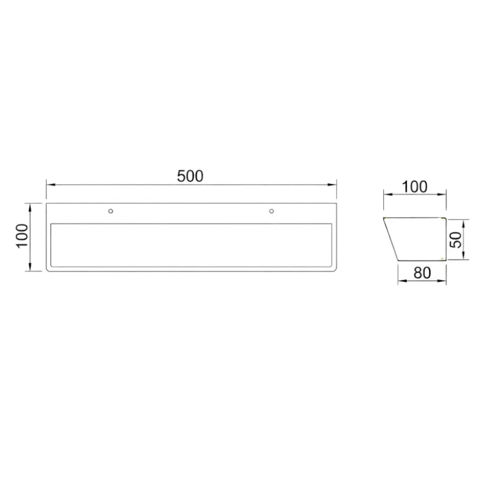 Applique bianca da parete led 40w 4000k design moderna