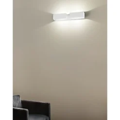 Applique bianca design moderna isyluce graffa led 40w 4000k