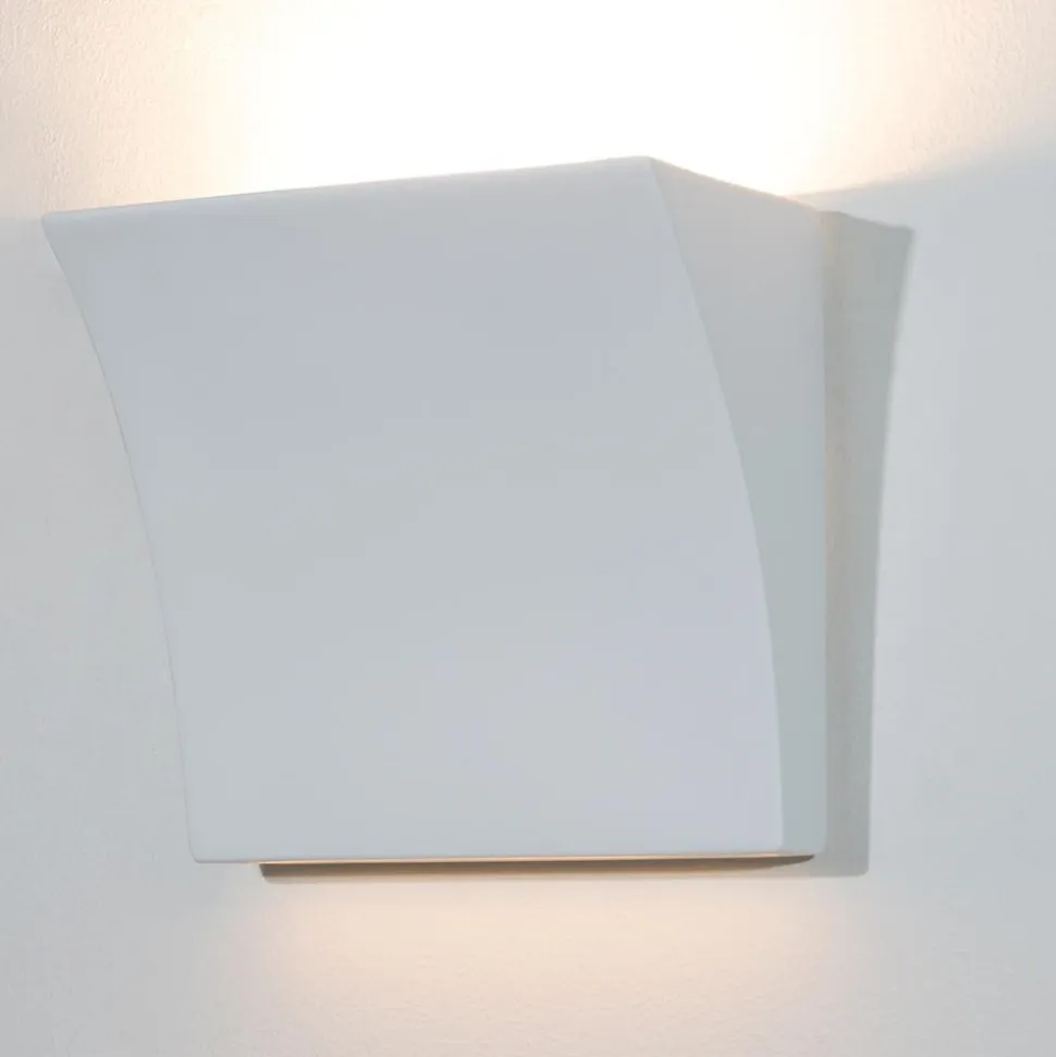 Applique bianca di gesso ceramica verniciabile moderna