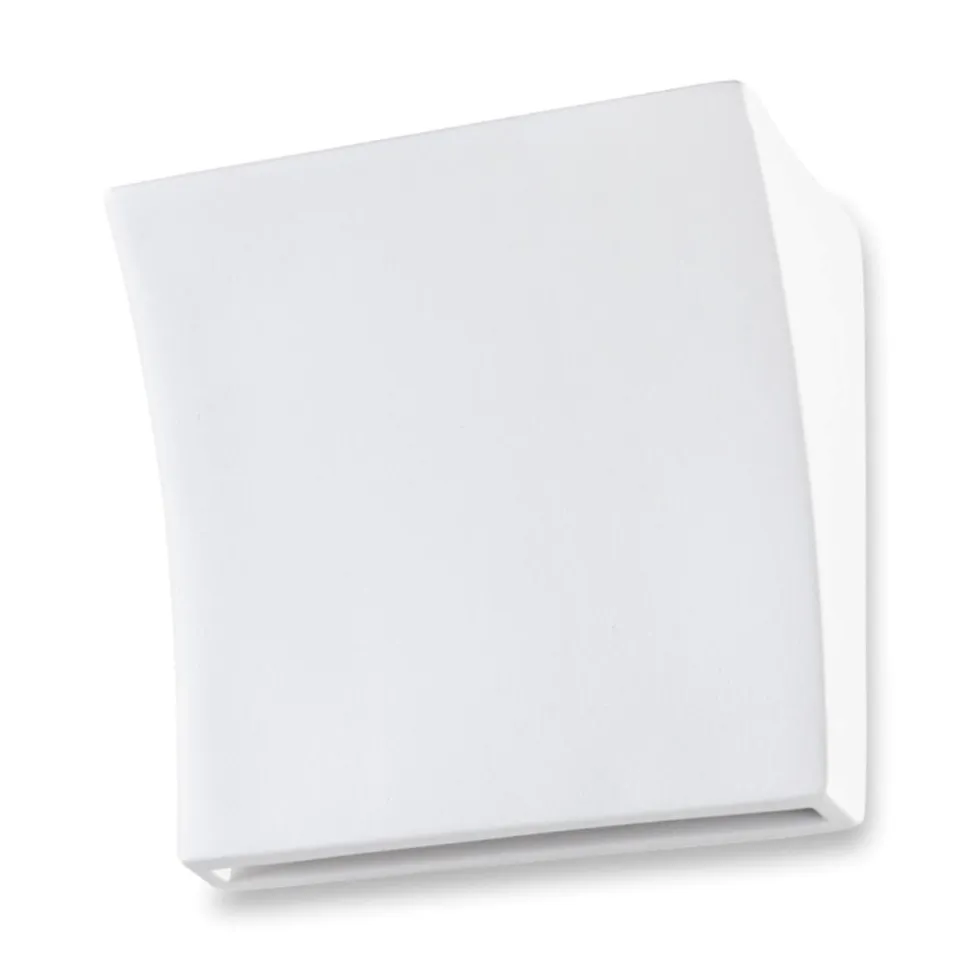 Applique bianca di gesso ceramica verniciabile moderna