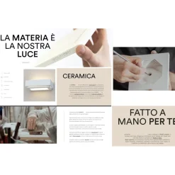 Applique bianca gesso ceramica verniciabile