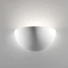 Applique bianca in gesso ceramica verniciabile lampada per interni