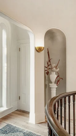 Applique bianca in gesso ceramica verniciabile lampada per interni