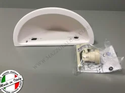 Applique bianca in gesso ceramica verniciabile lampada per interni