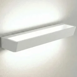 Applique bianca led 30w 4000k lampada da parete moderna
