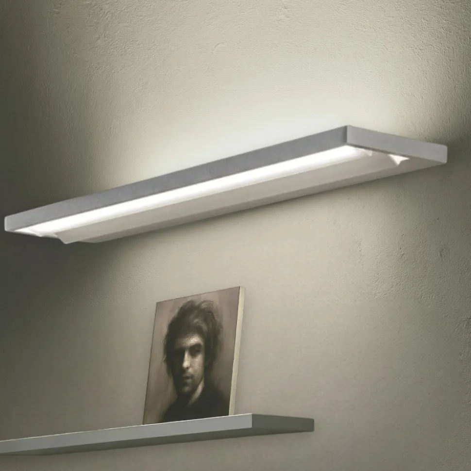 Applique bianca led 38w tablet stilnovo moderna parabola orientabile