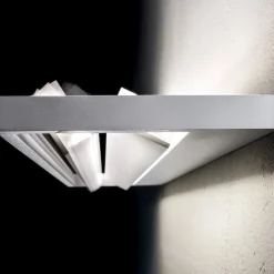 Applique bianca led 38w tablet stilnovo moderna parabola orientabile