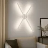 Applique bianca parete led cct design moderno minimalista