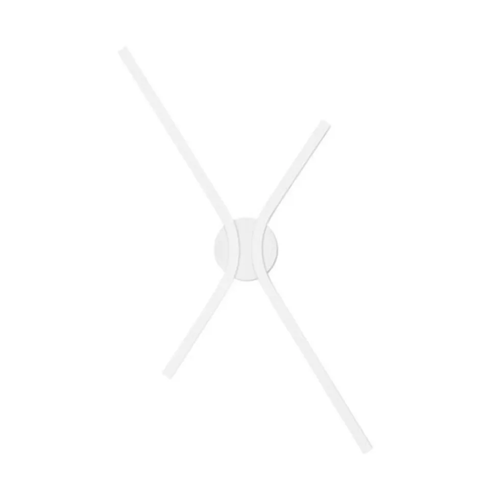 Applique bianca parete led cct design moderno minimalista