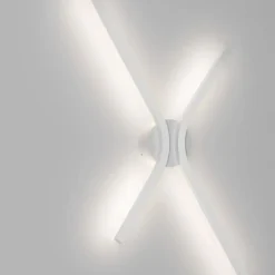 Applique bianca parete led cct design moderno minimalista